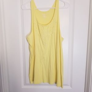 Lane Bryant yellow tank top
